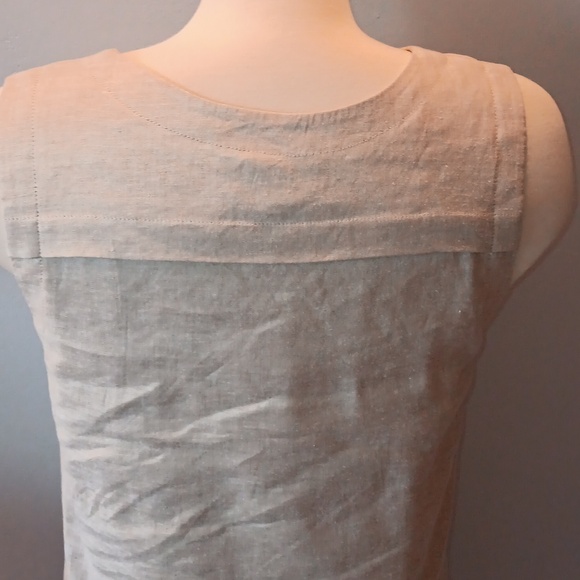 Theory Didianne Tierra linen blend sleeveless sheath dress - Picture 8 of 11